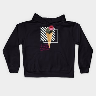 Cactus Ice Cream Kids Hoodie